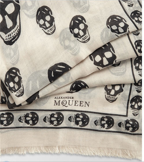 style-rx: How To Wear: Alexander McQueen Skull Scarf